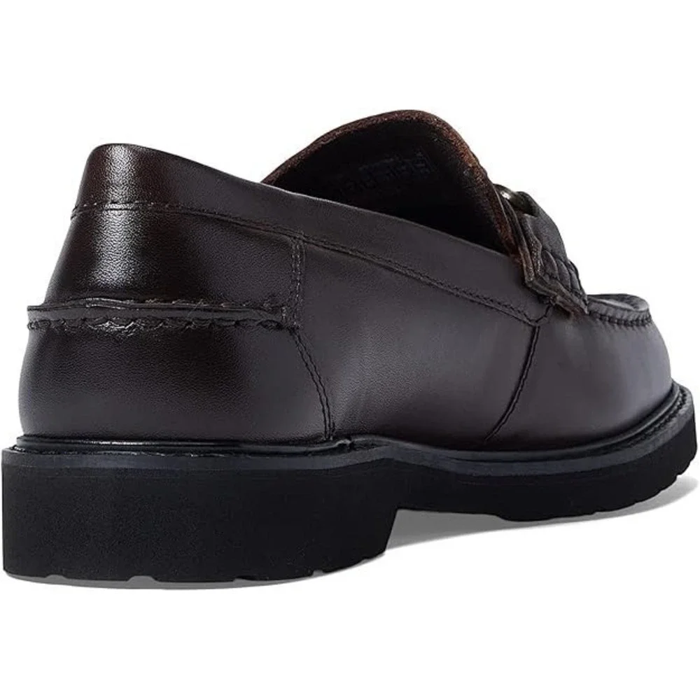 Rockport® (Men's 11.5) Bedford™ Bit Slip-On Loafers, Brown Smooth Leather - $120
